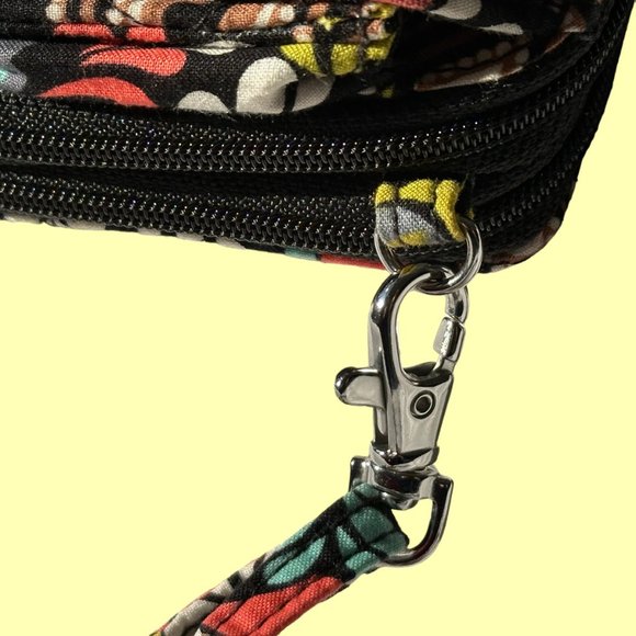 Two-Piece Vera Bradley Set Retired Sierra Villager Tote Bag Crossbody Wallet EUC - Picture 14 of 16